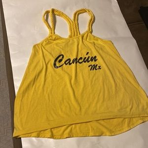 BEACH STOP FEEL THE BREEZE WOMEN BRAIDED SLEEVE TOP SIZE CH/M